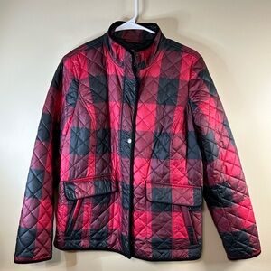 Talbots Charcoal Quilted Outerwear